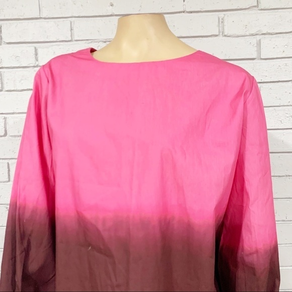 Anthropologie PorridgePink Dorothea DipDyed Blouse - Picture 2 of 13